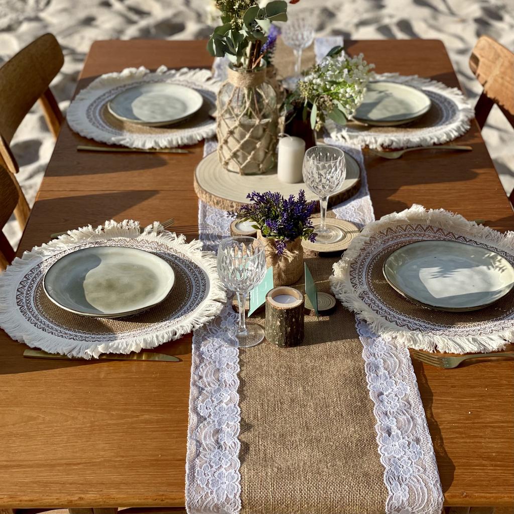Burlap Table Runner