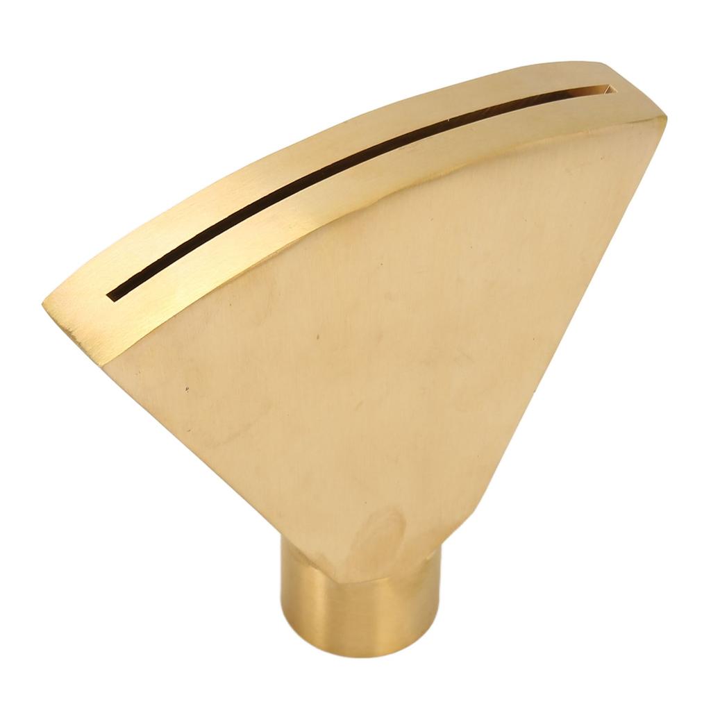 Fan Shaped Fountain Nozzle G1 Inch Brass Flat Head Spray Nozzle Fountain Sprinkler Head for Garden