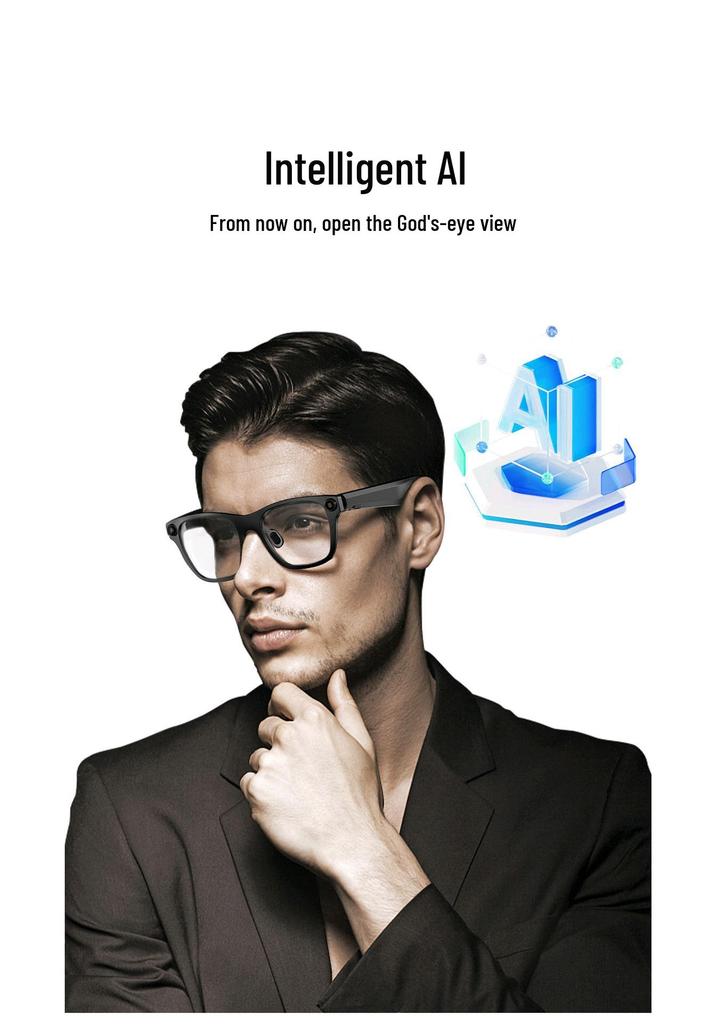 S336 Smart Bluetooth AI Glasses: Video Recording & Anti-Blue Light Protection