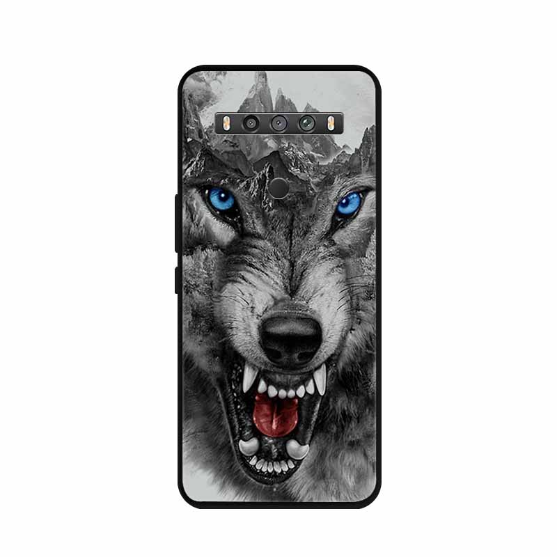 Для TCL 10 5G UW Чехол Животные Силикон ТПУ Мягкая Крышка Телефон Coque Для TCL 10 SE TCL10 5G UW Capa Ударопрочный Мультяшный Волк Funda