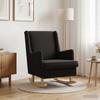 Rocking Chair Black 62 x 80 x 85 cm Boucle