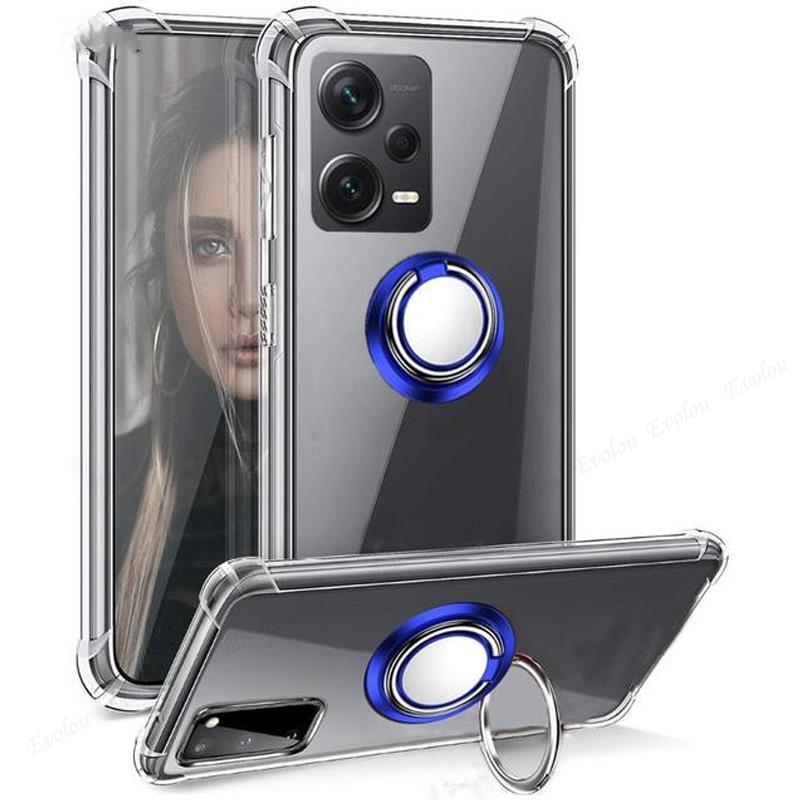 Мягкий прозрачный чехол-держатель с кольцом для телефона Huawei Honor 90 Lite 80 SE 70 Pro Plus 60 50 SE X8 X7 X9 Y70 Y60, противоударный чехол с подушкой безопасности, чехлы из ТПУ