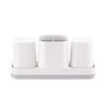 Plastic Toothbrush Toothpaste Holder Toothbrush Holder Bathroom Storage Organizer Caddy Toothpaste