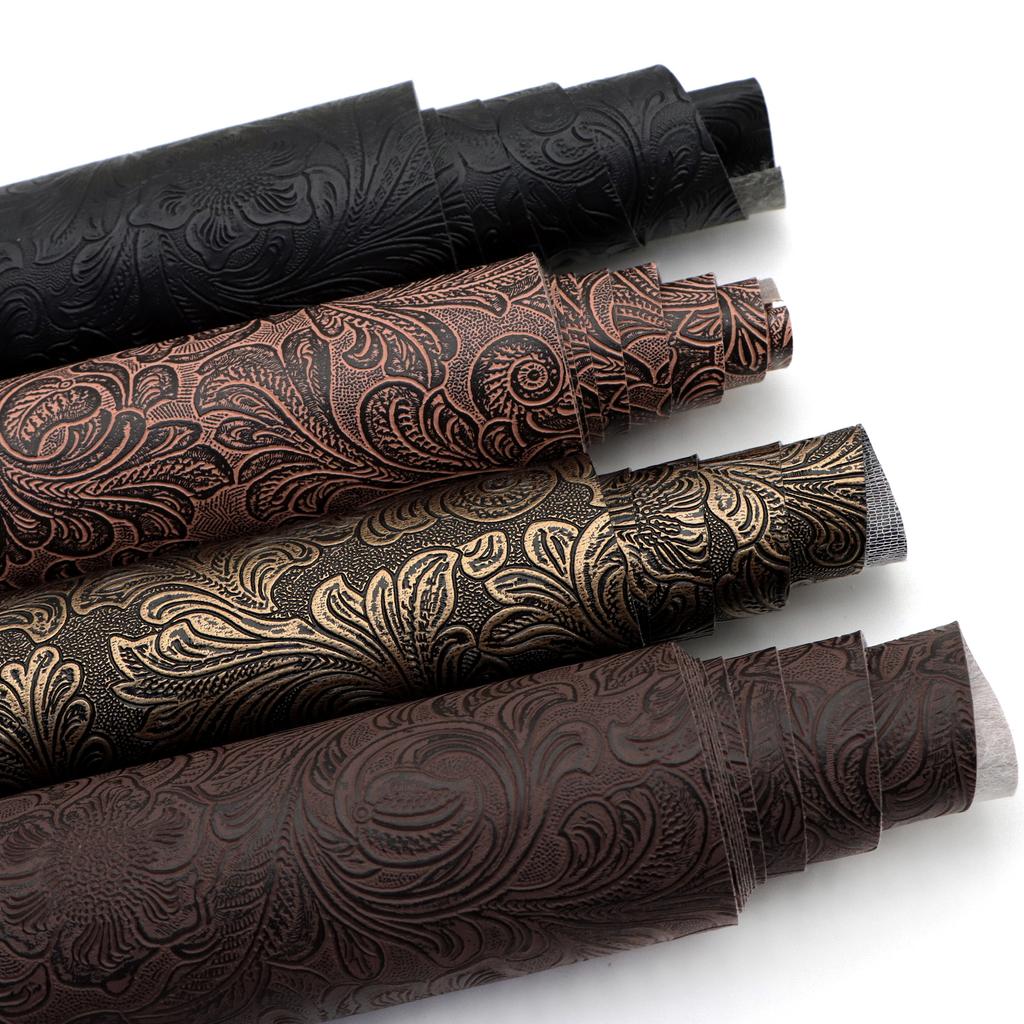 30x140см Текстурированная искусственная кожа с тиснением в виде завитков Листы ткани из синтетической кожи Сделай сам Серьги Сумки Пенал Кошелек Изготовление Поделок