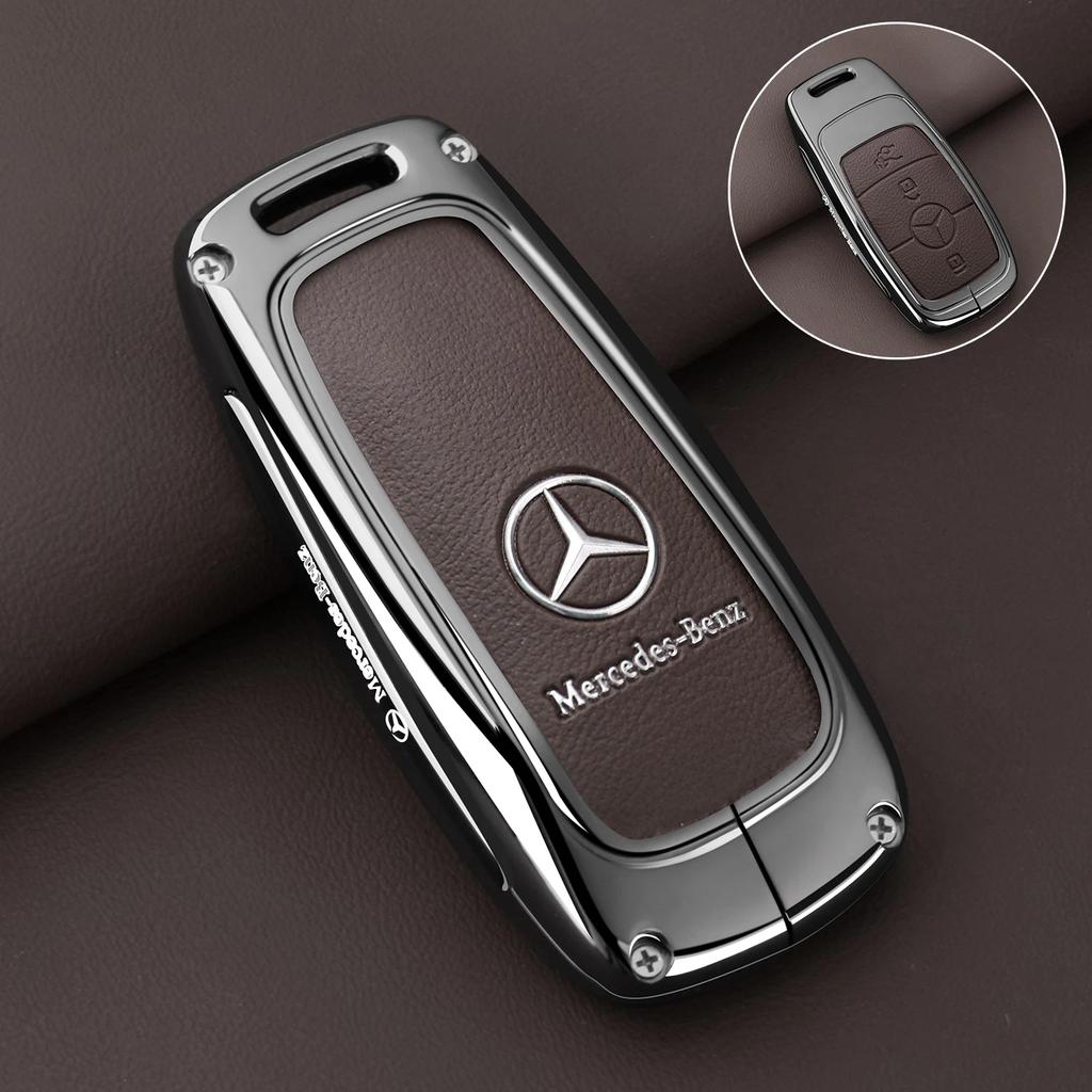 YHB3 Zinc Alloy Car Key Case Cover Shell Protection For Mercedes Benz A C E S G Class GLC CLE CLA W177 W205 W213 X167 AMG Accessories