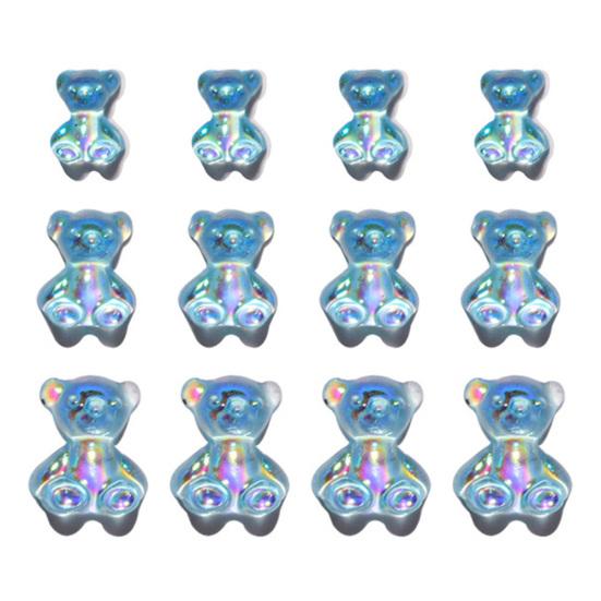 Медведь 3D украшения для ногтей Польский УФ-гель Diy Маникюрный орнамент