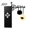 Vintage Style Hanging Lantern Library Bookshelf Lamp, Metal LED Nightlight for Book Nook Decor, Miniature Ghost Reading Book/Wearing Sunglasses Light