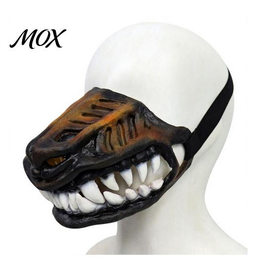 Funny Animal Headpiece Hell Hound Muzzle for Dogs, Scary Natural Latex Beast Costume Mask Seasonal Pet with Adjustable Straps, Halloween Party Cosplay