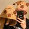 Шапочка для сушки волос Capybara, быстросохнущая шапочка для волос, шапочка для морской свинки, шапочка для ванны, шапочка для сушки волос, супервпитывающая шапочка для волос