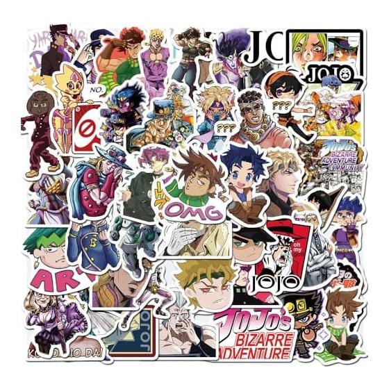 Для Набор Наклеек JoJo's Bizarre Adventure из 50 Штук Милые Аниме для JoJo's Bizarre Adventure Наклейка Водонепроницаемая Наклейка Милый Стильный Мультяшный DIY Наклейка