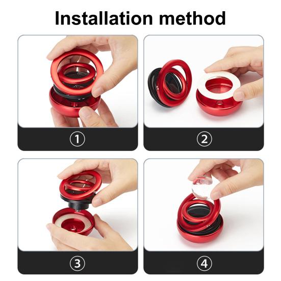 Автомобильный ароматизатор для переноски антиокислительного легкого межзвездного орнамента, подвески, двойного кольца, аромадиффузора