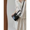 IELGY Ladies Messenger Bag Fashion Black Bucket Bag