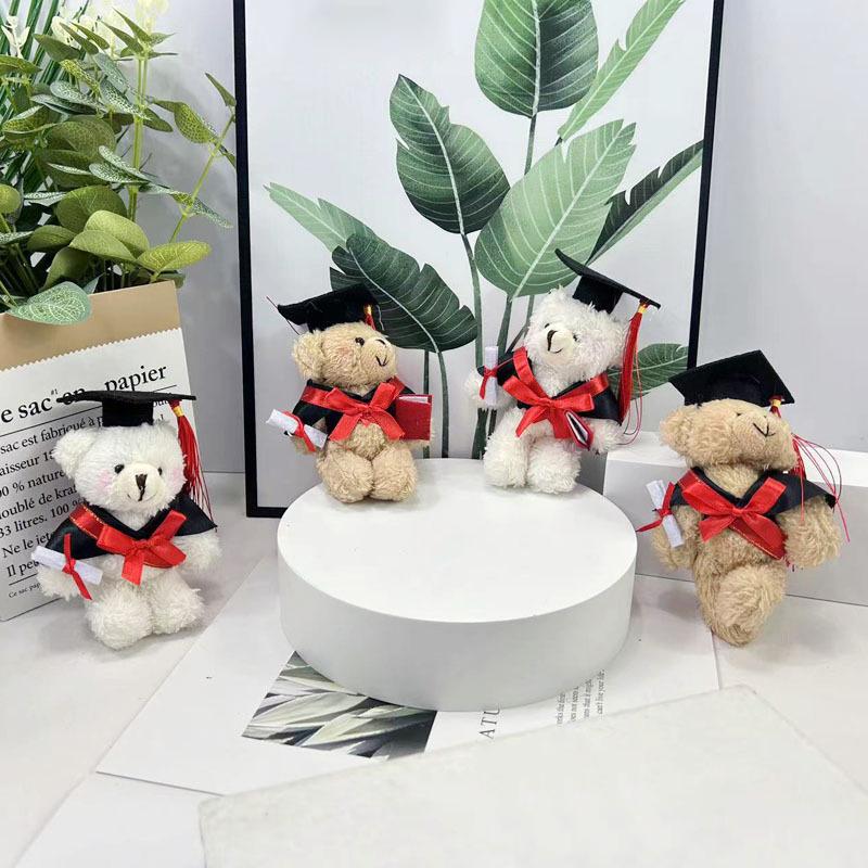 1 шт. Выпускной букет аксессуары товары для рукоделия плюшевый мишка мягкий докторский медведь DIY цветок выпускной докторский плюшевые мишки 13x8 см