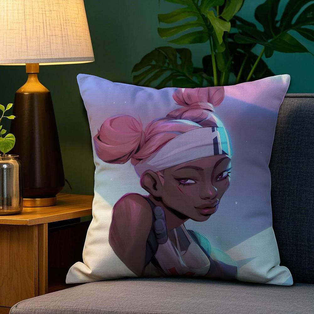 Apex Legends L-Lifeline Наволочка Плюшевая Ткань Мягкая Двусторонняя Печать Наволочка для Подушки на Диван Декоративные Наволочки