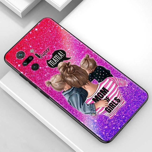 Case For Redmi Note 10 Pro Max 9 9t 9s 8 8t 7 Cover Tpu Fundas For Redmi K40 Pro Plus 9 9a 9c Shell Baby Mom Girl