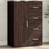 VidaXL Buffet Brown Oak 60x31x84 Cm Engineered Wood, Storage Cabinet, Entryway Furniture, Accent Furniture, Furniture of 840512