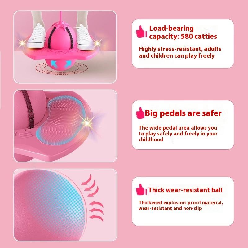 1 Набор Детская Игрушка для Тренировки Баланса Прыгающий Мяч Прыжок Лягушки Оборудование для Упражнений на Высоту Увеличивает Прыжок в Высоту Прыгающий Мяч