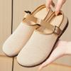 Shoes Women's New All-match Retro Soft-soled Sandals Ins Women's Outdoor Slippers Casual Net Bread Head Half-slippers