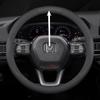 AQJ1 Leather Car Steering Wheel Cover for Honda HRV CRV Civic City Passport Accord CRZ 2022 2023 2024 2025 2026 Interior Accessories
