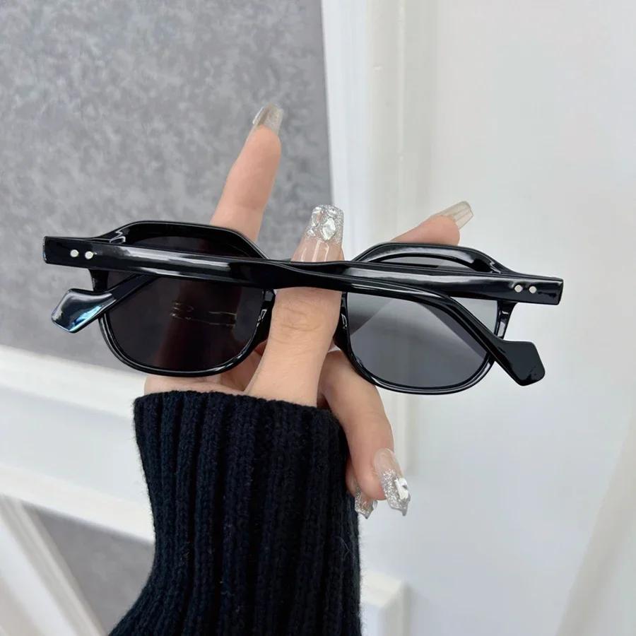 Винтажные квадратные солнцезащитные очки Женские Мужские Модные Ретро Солнцезащитные очки Женские Мужские Дизайнерские Зеркальные Водительские Очки