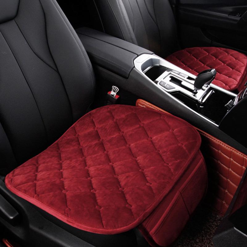 Чехол на автомобильное сиденье, зимняя теплая плюшевая подушка для сиденья, противоскользящая универсальная подушка для переднего и заднего сиденья для автомобиля, автокресло