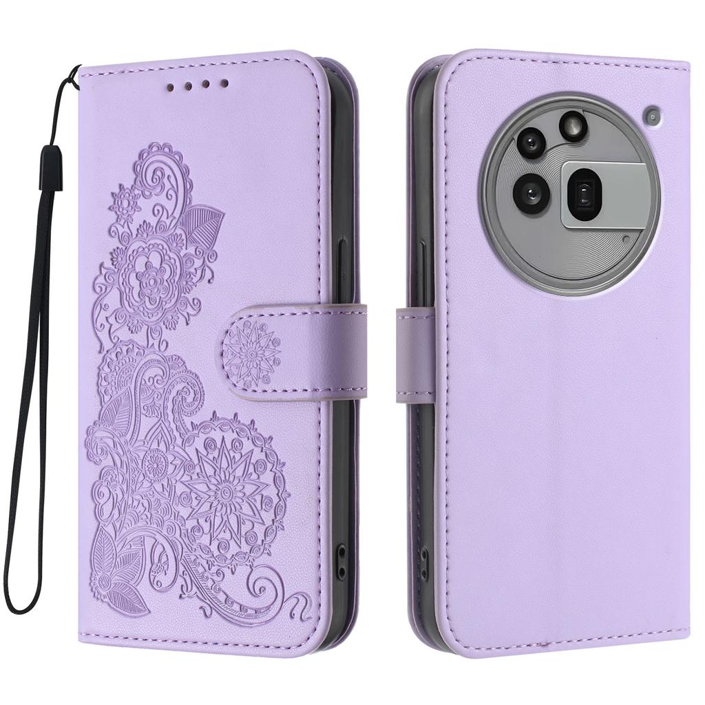 For Nothing Phone (3a) Pro Phone Cases Mandala Flower Leather Wallet Mobile Cover with Strap