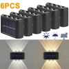 Outdoor LED Solar Lights Waterproof Garden Decoration Wall Lights For Villa Patio Fence Yard Decor