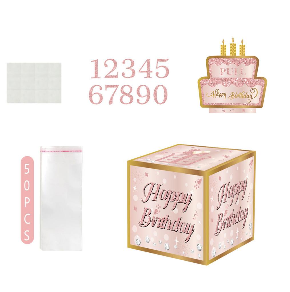 Diamond Birthday Theme Party Decoration Money Box Atmosphere Layout Props Birthday Party Box