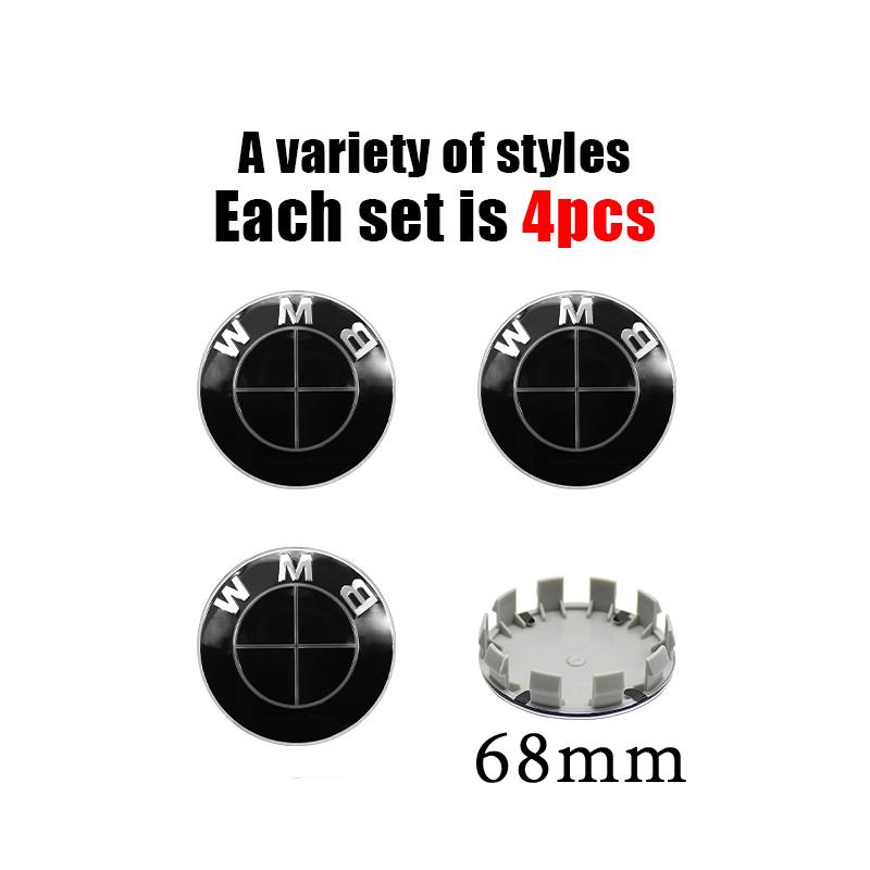 4Pcs 56MM/60MM/68MM Car Styling Wheel Center Cap Hub Cover Badge Accessories For BMW G30 G32 G01 G26 G23 G05 G06 G07 G22 F40 G02
