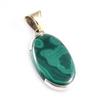 Натуральный малахит, стерлинговое серебро 925 пробы, подарочный двухцветный кулон 1,9 дюйма p3B54