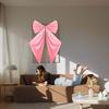 Big Pink Bow Decoration Satin Ribbon Twist Tie Large Bow Birthday Party Hanging Backdrop Wall Decor for Bachelorette Baby Shower Bridal Supplies