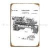 Lathe Patent 1939 Vintage Blueprint Machine Tool Inventions Metal Sign Designing Classic Bar Wall Plaque Plaques Tin Sign Poster
