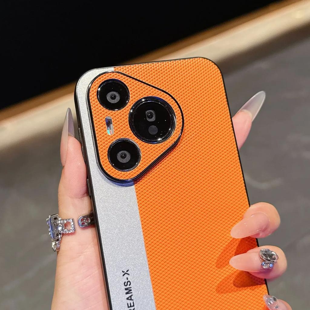 Сшитый Цвет Матовый Для Magsafe Магнитный Чехол Для Huawei Pura 80 70 P60 Mate 70 60 50 Pro Plus Рельефный Узор Ударопрочный Чехол