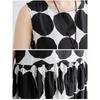 Summer Literature Loose Slimming Polka Dot Round Neck Sleeveless Dress Doll for Women Casual Dresses