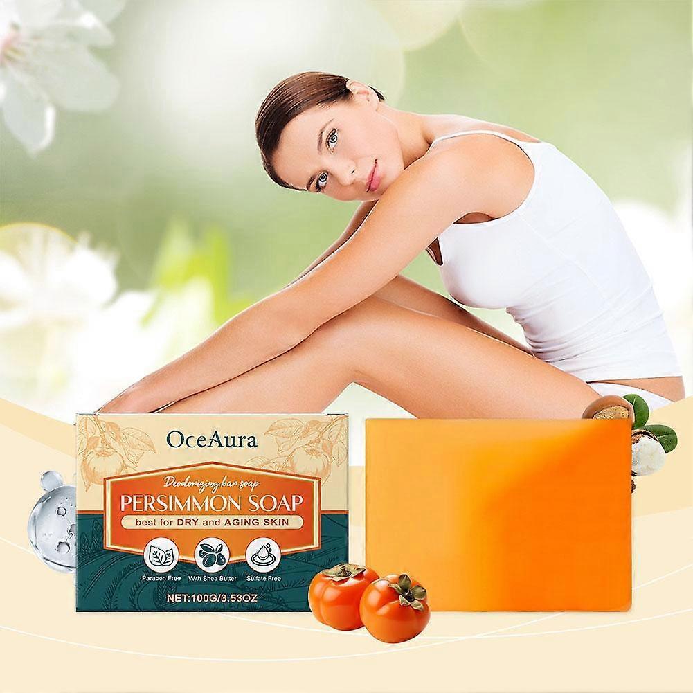 Body Deodorant Soap Remove Dirt Oil Smooth Skin Non-Tightening Persimmon Fragrance 100g OC-A06-0385-01