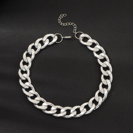 Унисекс Толстая Цепочка Короткое Ожерелье Хип-Хоп Вечеринка Клуб Заявление Ювелирные Изделия Подарок