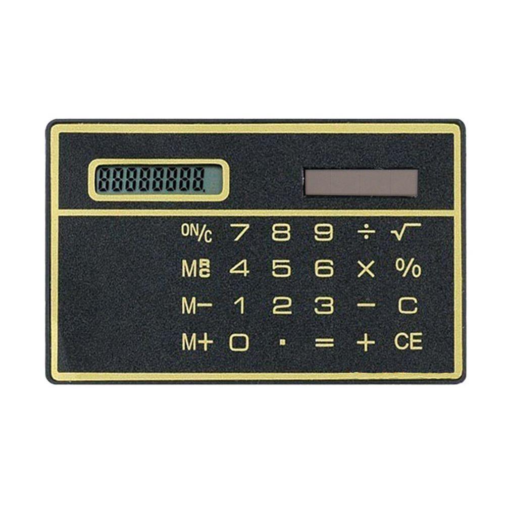 Stationery Solar Powered Calculator Credit Card Calculator Mini Calculator Pocket Calculator