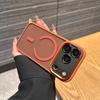 Роскошная противоударная броня-бампер для защиты камеры для iPhone 17 Air 16 15 14 Plus 13 12 11 Pro Max Прозрачная для Magsafe Чехол