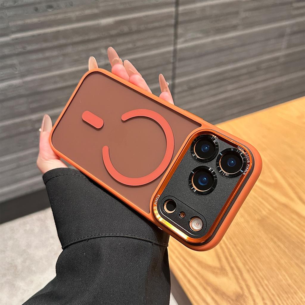Роскошная противоударная броня-бампер для защиты камеры для iPhone 17 Air 16 15 14 Plus 13 12 11 Pro Max Прозрачная для Magsafe Чехол