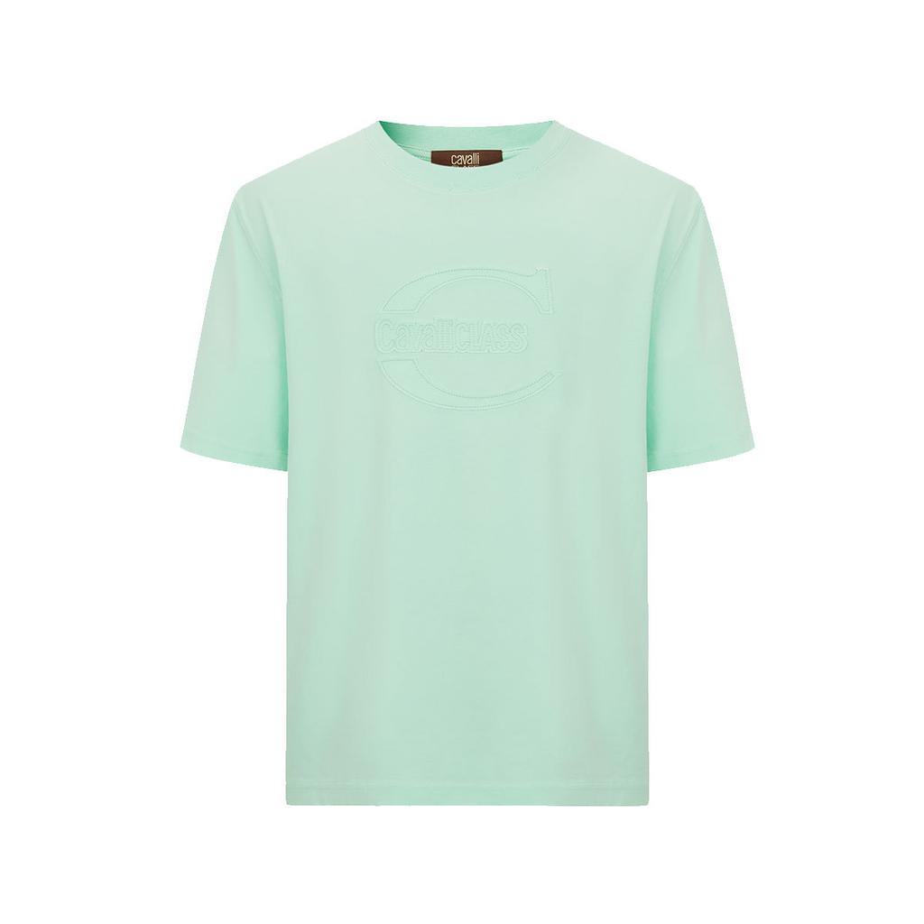 __ 100% Cotton Fashion Embroidery __ Spring and Summer Trendy Sticker, Wash, Water Grind, Men's Short Sleeve Wide Version T-shirt