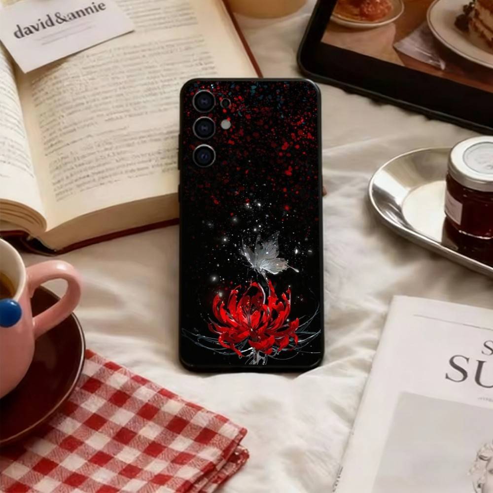 Flower of Hell Phone Case For Samsung S25,S24,S21,S22,S23,S30,Ultra,S20,Plus,Fe,Lite,Note,10,Black Cover