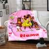 Custom Name Gracie's Corner Theme Printed Blanket - Perfect for Couch, Bed, Travel & Outdoor Use | Machine Washable, Cozy & Durable.