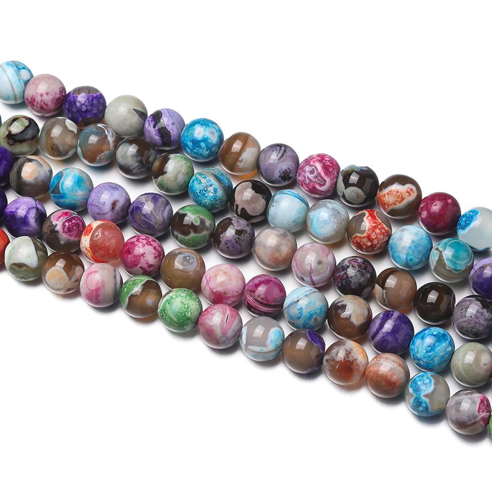 6/8/10 мм Натуральный камень Полуфабрикат Нанизанный