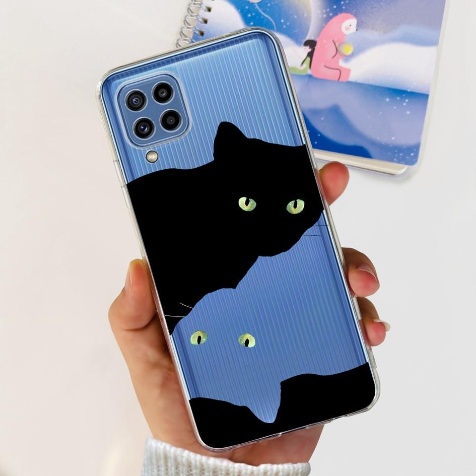 Чехол для Samsung M32 Чехол Galaxy M32 SM-M325F Милый Модный Цветок Мультяшный Мягкие Чехлы Для Samsung M22 F22 M52 5G SM-M526B Бампер