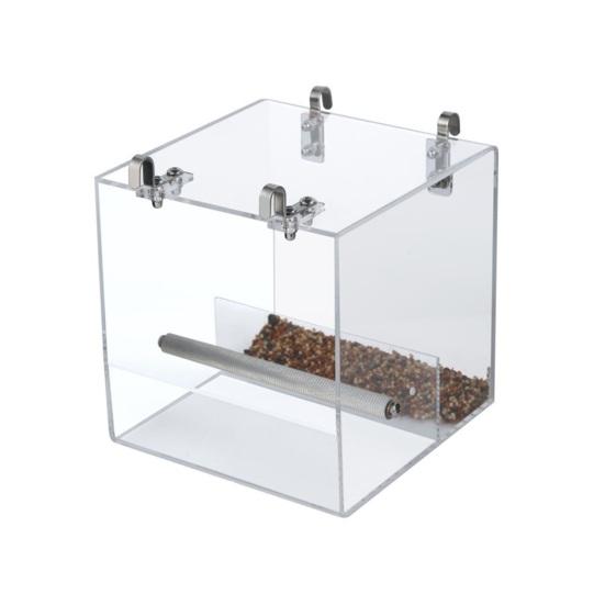 Bird Feeder Large Capacity Spacious Mess-Free Easy Storage No Spill Design with Hanging Hook Easy Food Replenishment Bird Feeder