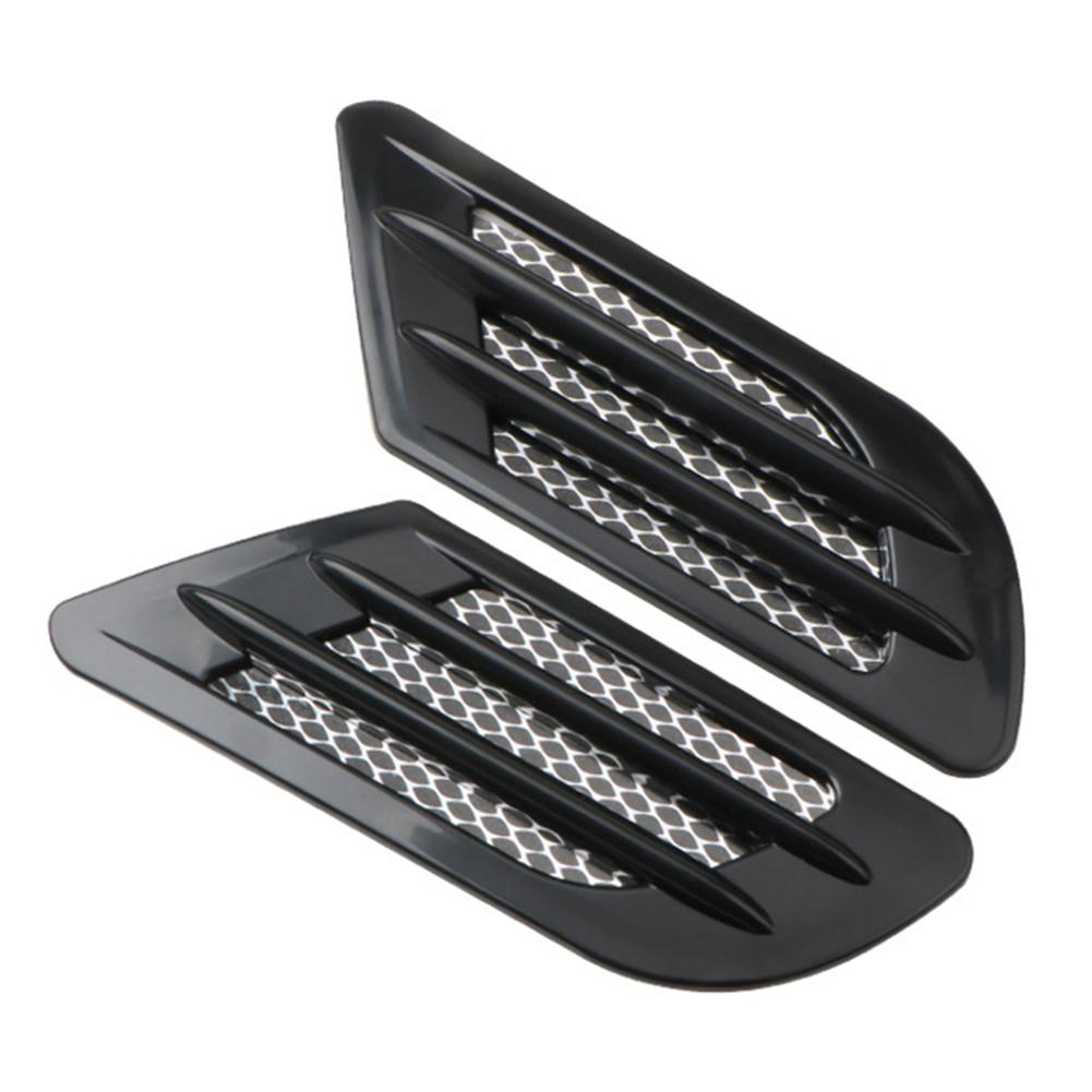 2Pcs Car Side Air Flow Vent for Fender Hole Cover Intake Grille Duct Decoration ABS Plastic Sticker Car Accessories Exterior