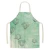 Льняной фартук с цветочным принтом, домашний интерьер, фартук с героями мультфильмов для детей и взрослых, женские фартуки, аксессуары для выпечки, кухонный фартук