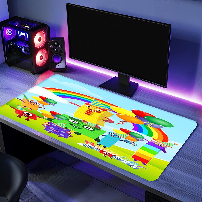 Number block Mouse Pad - Non-Slip Rubber Base, Smooth Surface for Work,Gaming,Office,And Home Use, Desk Mouse Pad
