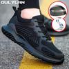 Oulylan Work Sneakers For Men Safety Indestructible Shoes Steel Toe Work Safety Boot Anti-Puncture Safety Shoes Male Footwear