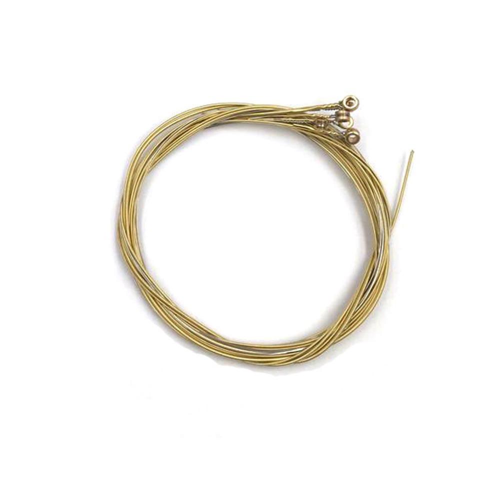 6 Strings Acoustic Guitar Strings Brass Folk Guitar Strings Durable Guitar Steel Strings Guitarist